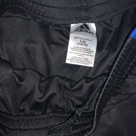 adidas Boys' Elastic Waistband Winner Short, Large (14/16) - Picture 4 of 4